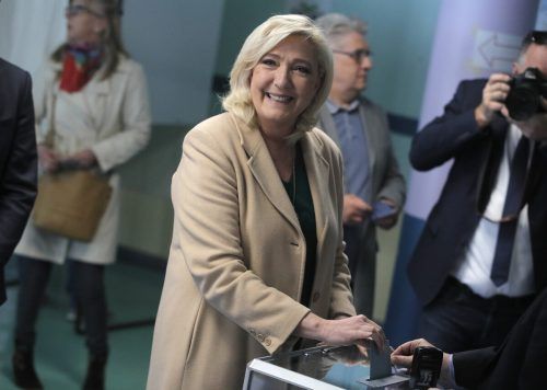 Marine Le Pen trat bereits zum dritten Mal zur Präsidentschaftswahl an. AP