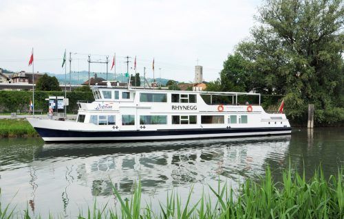 Noch kann die „Rhynegg“ nicht auf dem Alten Rhein zwischen Rorschach und Rheineck verkehren. ajk