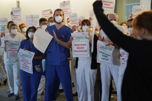 Seit November macht das Gesundheitspersonal auf die prekäre Situation aufmerksam. ögb