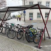Fahrradports in der Innenstadt