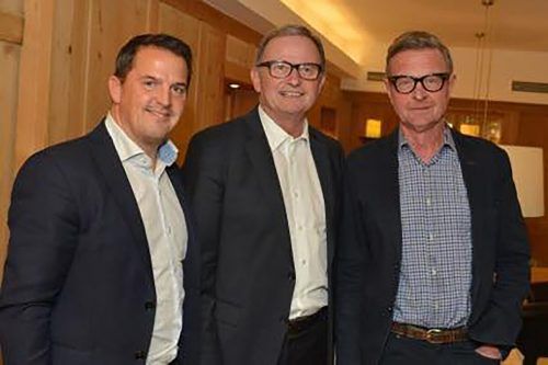 V. l.: Der zurückgetretene WB-Direktor Jürgen Kessler, Wirtschaftskammer-General und NR Karlheinz Kopf und der langjährige WB-Direktor Walter Natter.  KHK