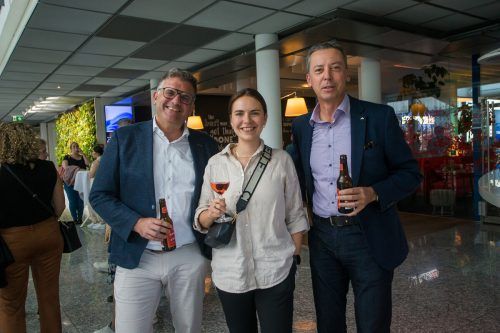 Andreas Stieger (KHBG), Jamine Ponudic (Fusonic), Anton Mohr (Walter Bösch).