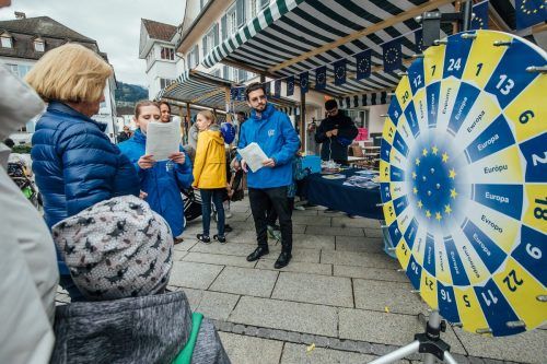 Beim Europafest in Dornbirn wird am Freitagnachmittag viel geboten. Stadt