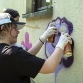 Im Lustenauer dô lernten Jugendliche den Umgang mit der Spraydose