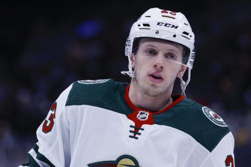 BOSTON,MASSACHUSETTS,USA,06.JAN.22 - ICE HOCKEY - NHL, National Hockey League, Boston Bruins vs Minnesota Wild. Image shows Marco Rossi (Wild). Photo: GEPA pictures/ Greg M. Cooper