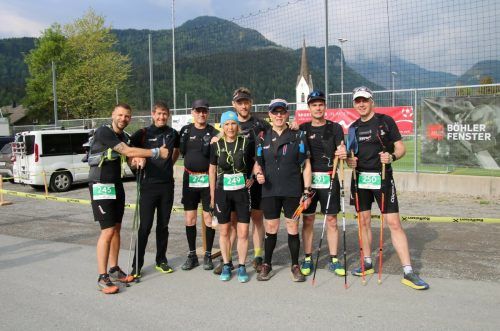 Das TRT-Vorarlberg-Team beim Bizau-Trail. dieter reis