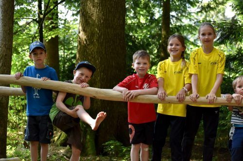 In Doren wurde ein Erlebnisparcours mitten im Wald eröffnet. mam