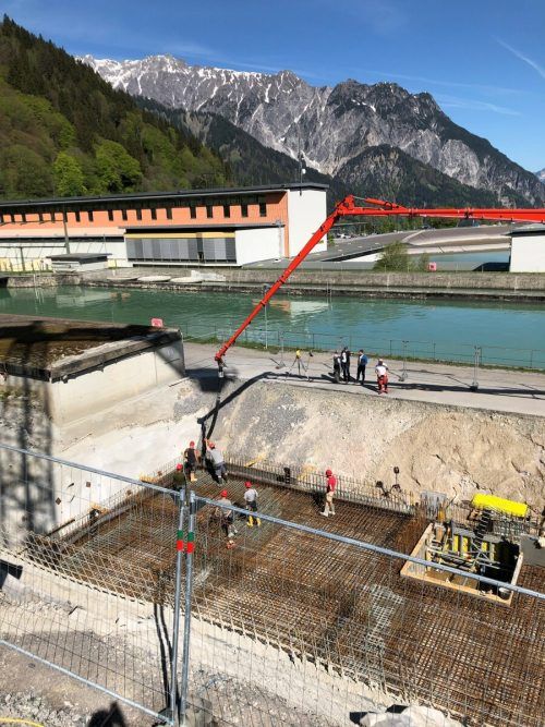 Die Arbeiten am Heizwerk Latschau laufen bereits.  FA