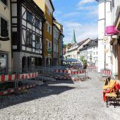 In der Neustadt wird gebaggert