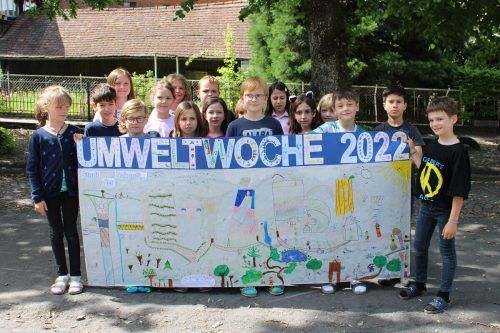 Die Dornbirner Schüler präsentieren ihre Umweltprojekte in den Schaufenstern von Geschäften in der Innenstadt. Stadt