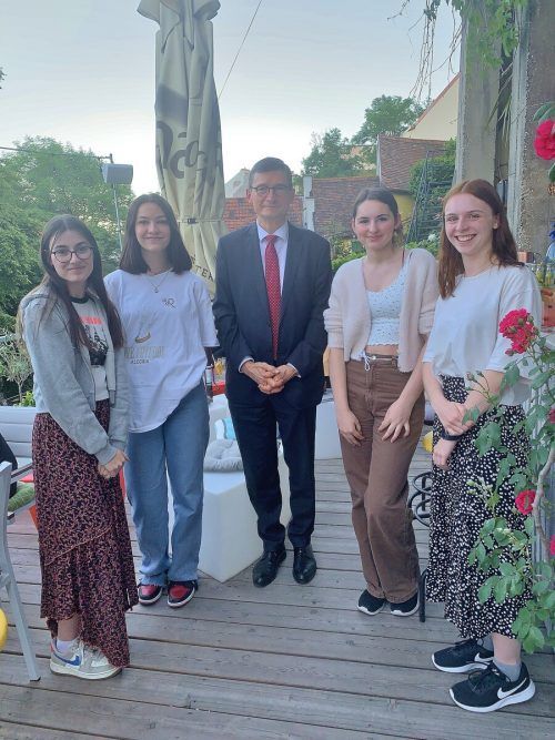 Ein Treffen mit dem österreichischen Botschafter in Kroatien, Markus Wuketich, stand auf dem Programm. HTL