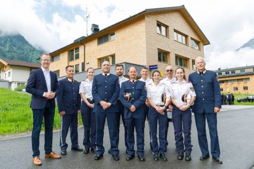 Feierliche Eröffnung der modernen Polizeiinspektion in Au. VLK/Hofmeister