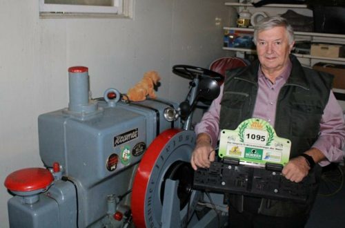 Ganz besonderes Erinnerungsstück: Die Startnummer 1095 von Doren. STP/2