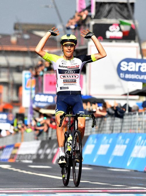 Jan Hirt, 2016 Sieger der Österreich-Rundfahrt, gewann die 16. Giro-Etappe. APA
