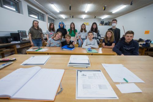 Den ukrainischen Kindern geht es an der Mittelschule Götzis gut. VN/Steurer