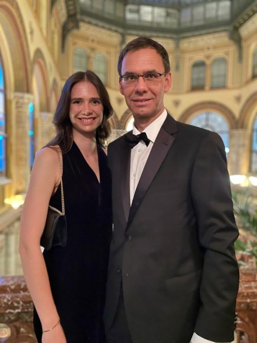 Markus Wallner mit Tochter Sophia beim Ball der Vorarlberger.   Werner