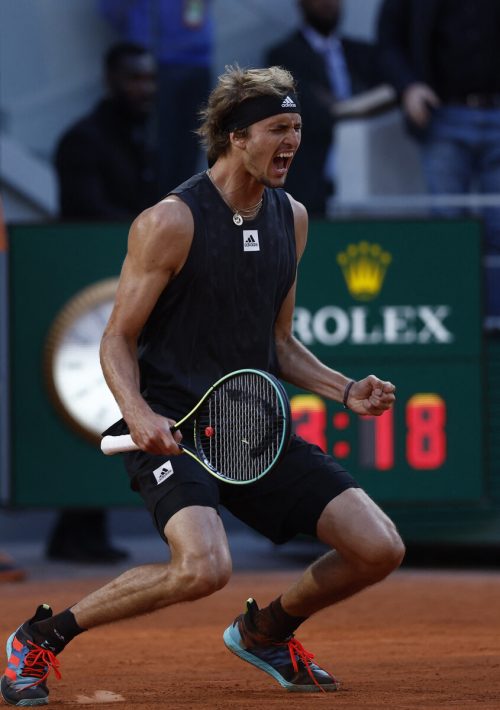 Nach vier Sätzen der Ekstase nahe: Alexander Zverev. reuters