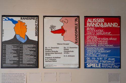 Randspiele-Plakate von Reinhold Luger.  VN