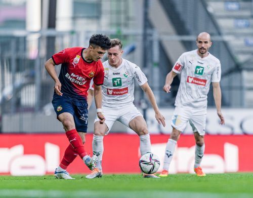 Rapid Wien steht nach dem Auswärtssieg über Tirol mit einem Bein im Europacup. APA