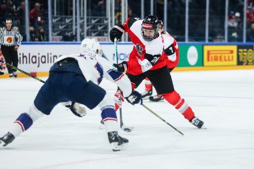 Stürmertalent Marco Kasper ließ im Spiel gegen die USA sein großes Talent mehr als einmal aufblitzen. gepa