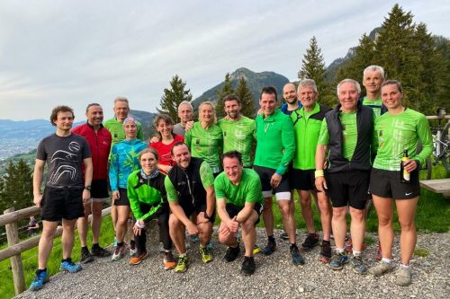 Trainingsausflug des Lauftreff Hohenems zur Alpe Gsohl. Lauftreff