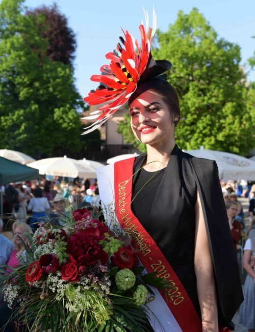 Vanessa Höss aus Lindenberg wurde 2018 zur Hutkönigin gekrönt. lindenberg