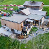 Brand auf  Bauernhof in Raggal
