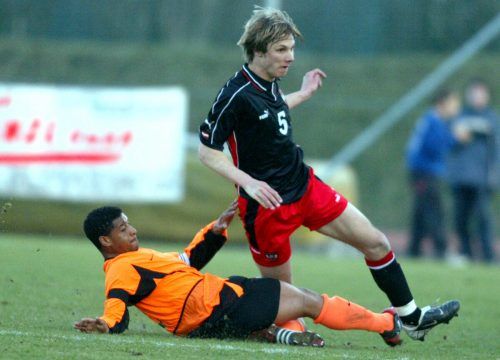 2004 im Dress der österreichischen U-19-Elf gegen die Niederlande. gepa/4