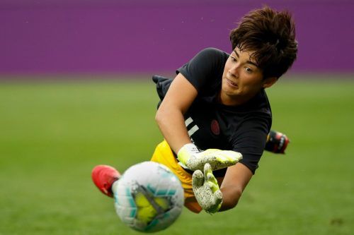 Charlotte Voll in Aktion, beim Warmmachen für das Champions-League-Spiel. afp
