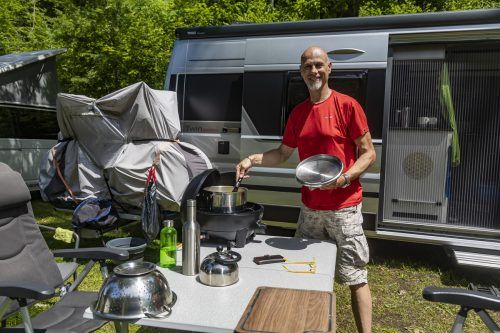 Christian Winterer ist ein erfahrener Camper.