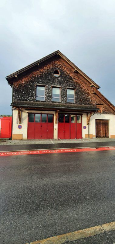 Das derzeitige Feuerwehrhaus im Dornbirner Hatlerdorf. lcf