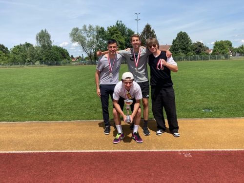 Die Burschen des BG Lustenau erreichten den 2. Platz bei der Leichtathletik-Landesmeisterschaft.  BG Lustenau