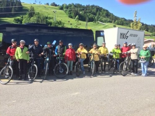 Die Lustenauer Senioren machten eine Radtour von Oberstaufen nach Oberstdorf.  SB
