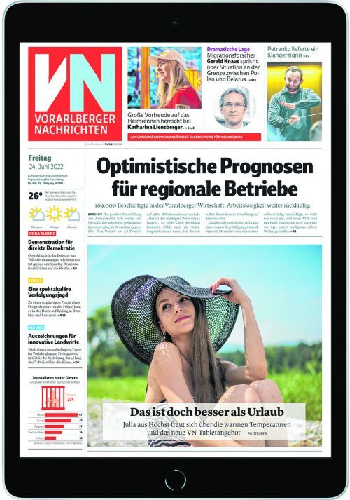 Die VN-Digital gibt es im Kombiangebot mit einem neuen Tablet. vn
