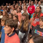 Rund 2200 junge Stimmen bilden einen Chor