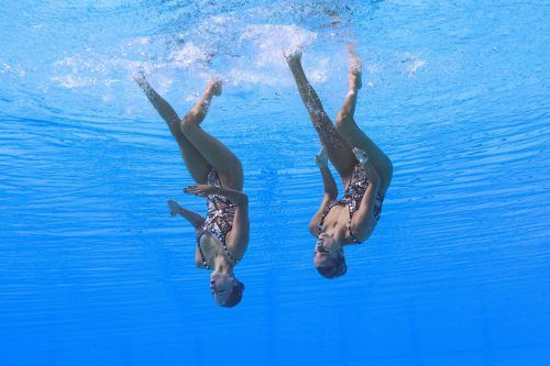 Für den OSV war es die erste Medaille bei einer Synchronschwimm-WM. AFP