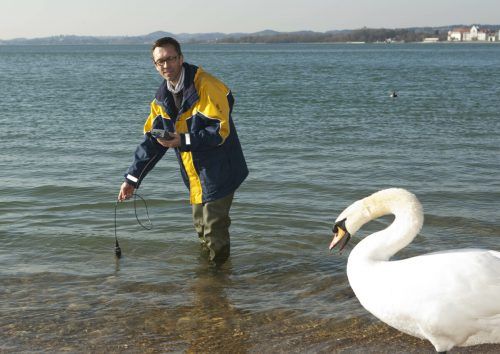 Gerhard Hutter beobachtet die Wasserqualität seit Jahren. VN/Paulitsch