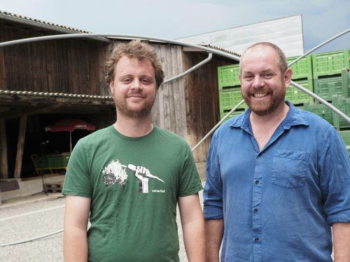 Gut gelaunt: Raphael und Simon Vetter (Vetter Hof).