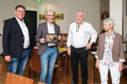 Hannes Rehm mit dem bestbewerteten Foto der Clubmeisterschaft. 