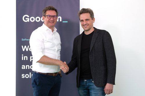 Hansjörg B. Gutensohn und Daniel Mittendorfer besiegeln die Kooperation. goodson