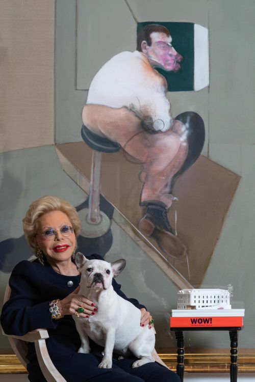 Heidi Goëss-Horten mit ihrem Werk von Francis Bacon.  APA/Horten Collection