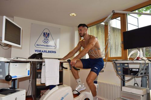 Im Olympiazentrum in Dornbirn wurde Guy Dahan einer Leistungsdiagnostik unterzogen. SCRA