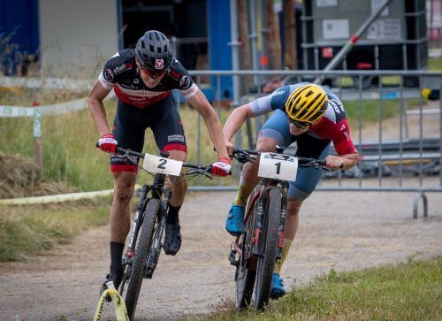 Kilian Feurstein (l.) setzte sich auf den letzten Metern gegen Theo Hauser durch. ek