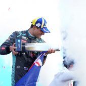Mitch Evans jubelt zum dritten Mal