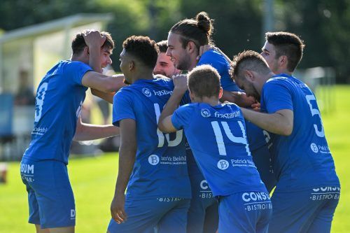 Nach dem 2:0 durch Luca Romagna kannte Göfis kein Halten.