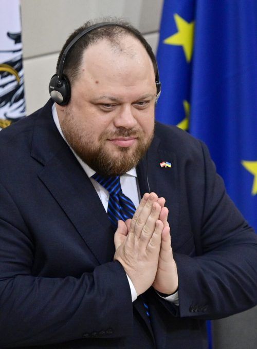 Stefantschuk hielt eine Rede im österreichischen Nationalrat. APA