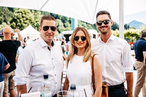 Thomas Schuster (v.l.), Karina Wundsam, Rene Lauritsch von Russmedia Wien.