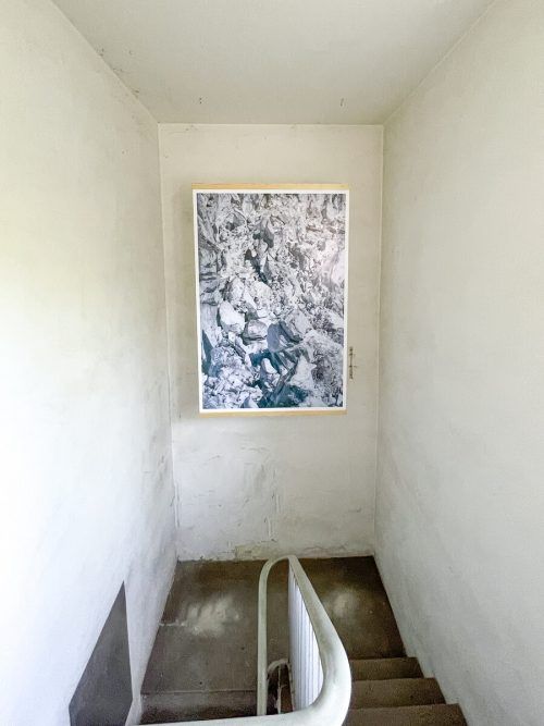Über das Stiegenhaus geht es quasi ins Hochgebirge.
