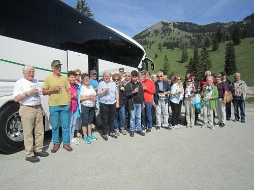 Vier Tage waren die Senioren aus Göfis im Allgäu unterwegs.  E. Lampert