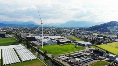 Die geplante Windkraftanlage in Au-Heerbrugg ist Geschichte. SFS verfolgt das Projekt in Grenznähe zu Lustenau nicht mehr. ⇒SFS/Visualisierung
